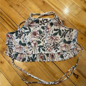 Mimi Hammer Floral Halter bikini top